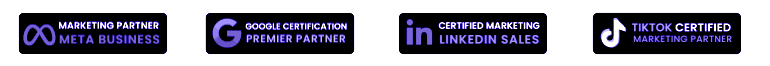 Marketing Certifications - Meta Business, Google Premier Partner, LinkedIn Sales, TikTok Marketing Partner